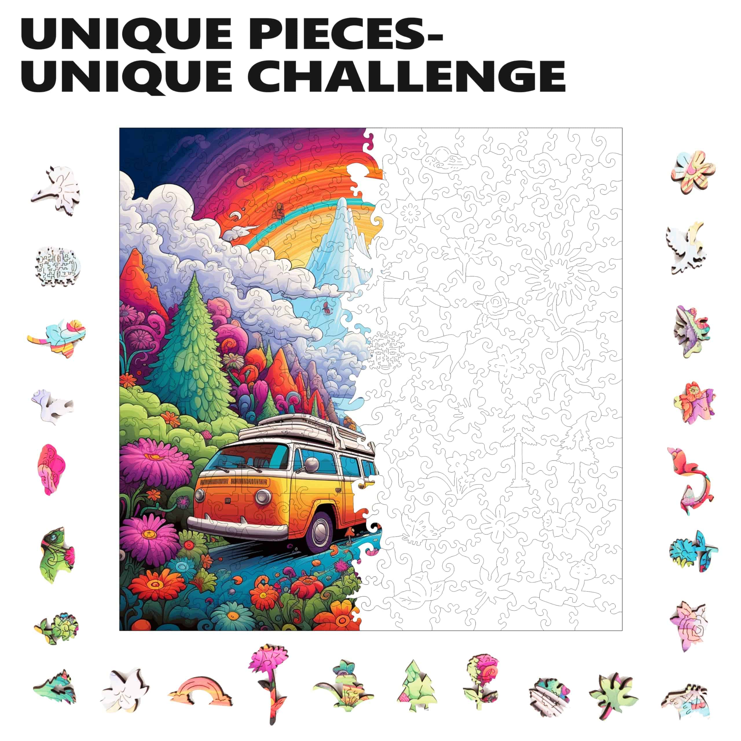 Rompecabezas de Madera Trippy Puzzle Co -utopista) - Imagen 6