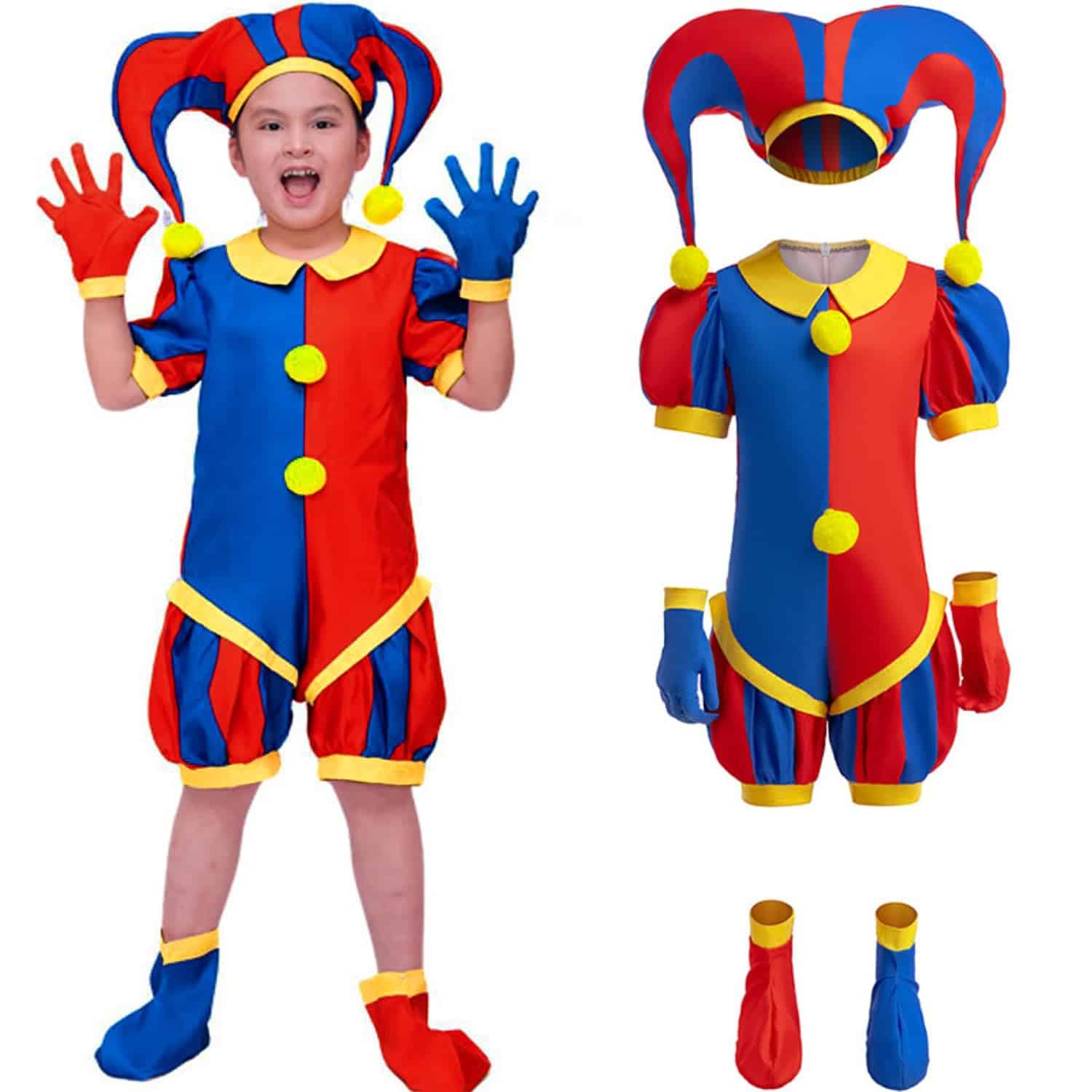 Disfraz de Payaso Circo para Niños y Niñas Okbebe Kids