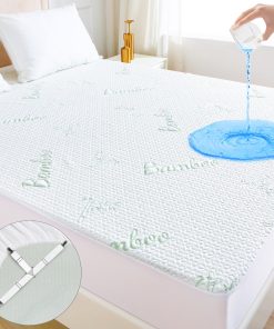 Protector de Colchón Tamaño Queen GOONIK con 4 Correas,