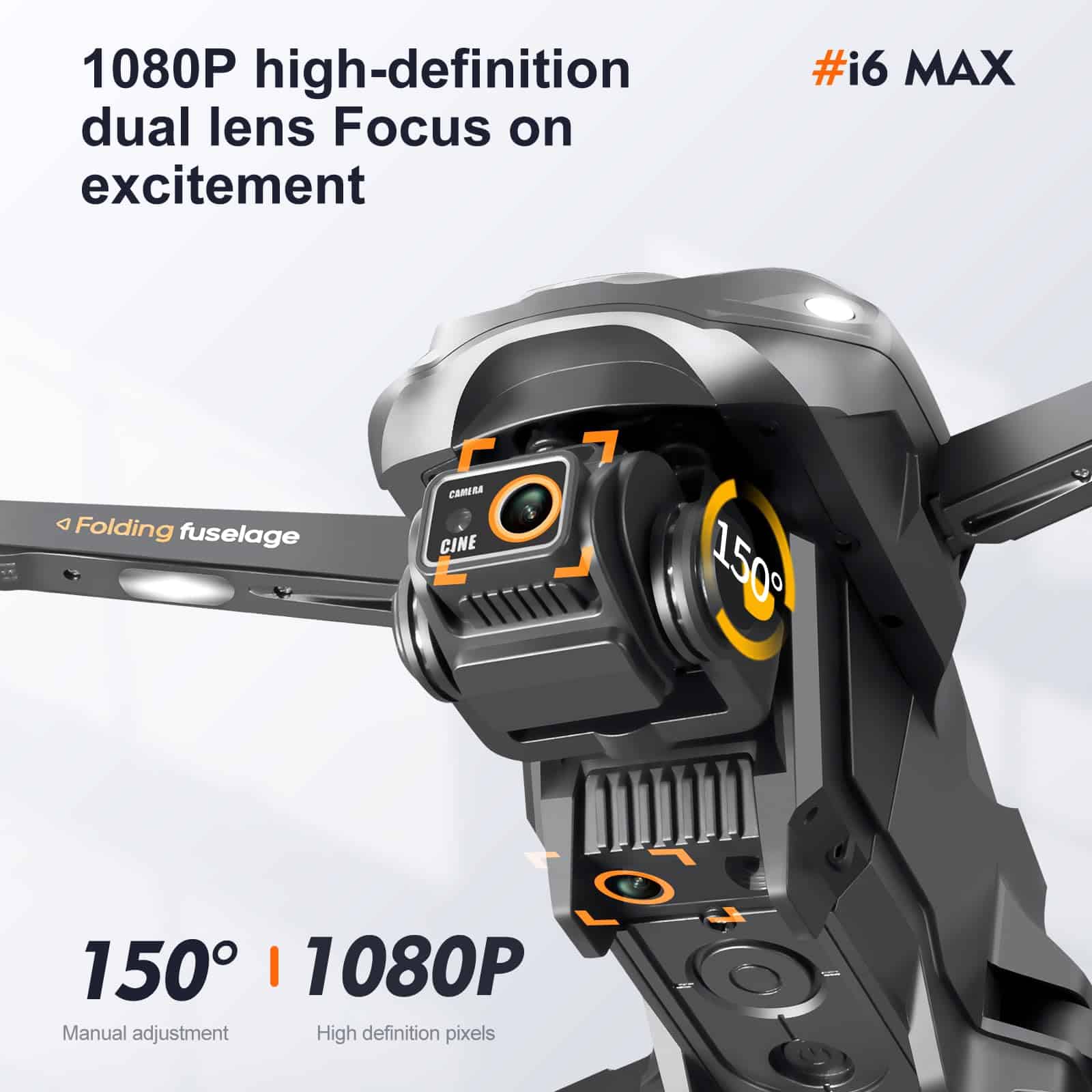 Drone con Cámara 1080P HD, Drone de Cámara FPV para Niños, - Imagen 5