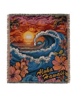 Manta Tejida con Borlas de Doble Cara en Mezcla de Algodón,