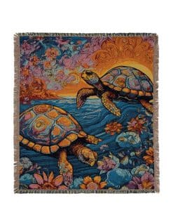 Manta tejida JQZ con borlas de algodón a doble cara,