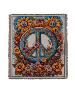 Manta Tejida con Flecos de Doble Cara de Mezcla de Algodón,