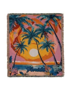 Manta de Jacquard Tejida JQZ con Borlas de Doble Cara de