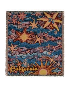 Manta Tejida con Borlas Doble Cara Mezcla de Algodón,