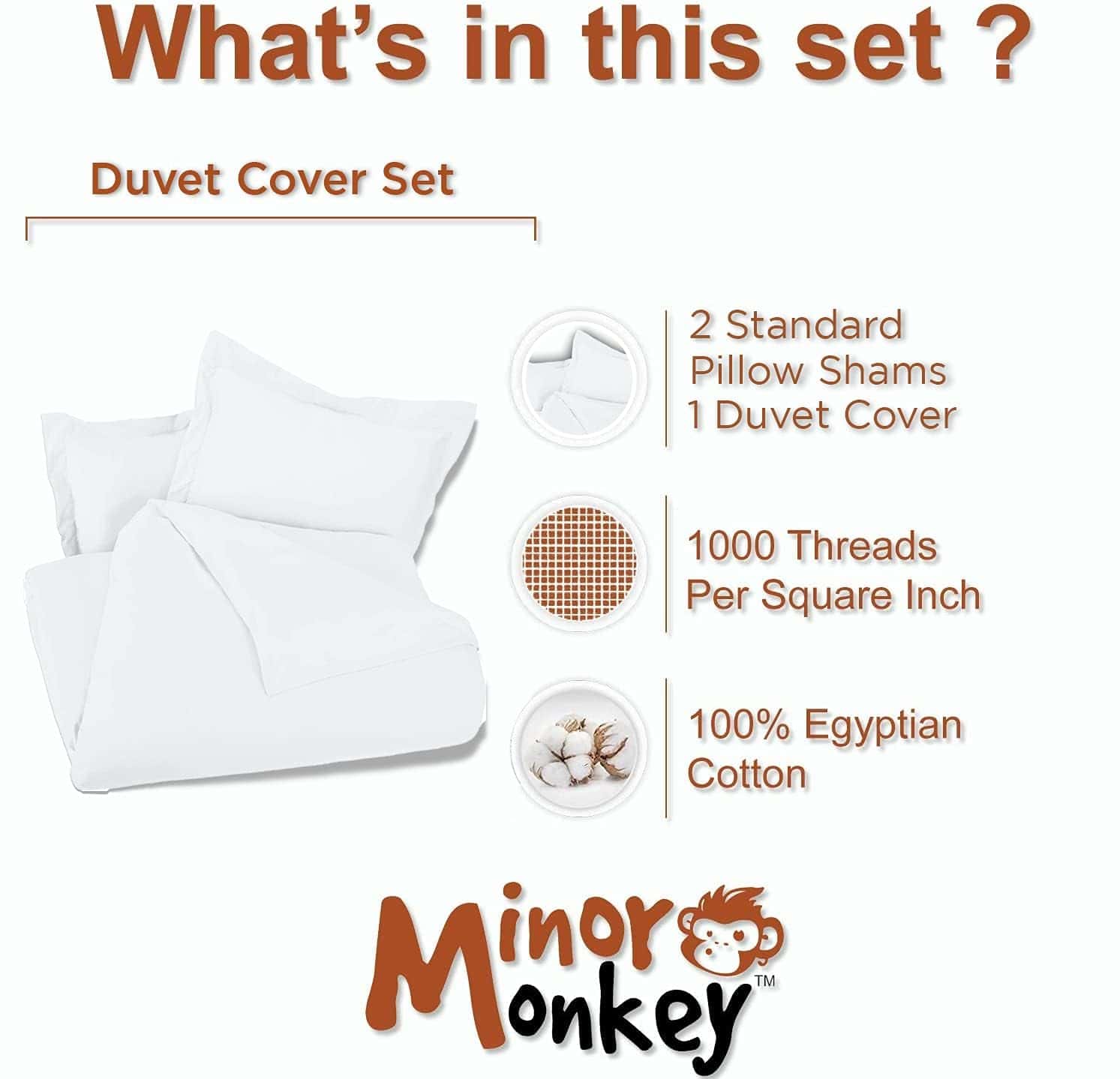 Juego de Funda de Edredón Premium Minor Monkey de 3 Piezas - Imagen 6