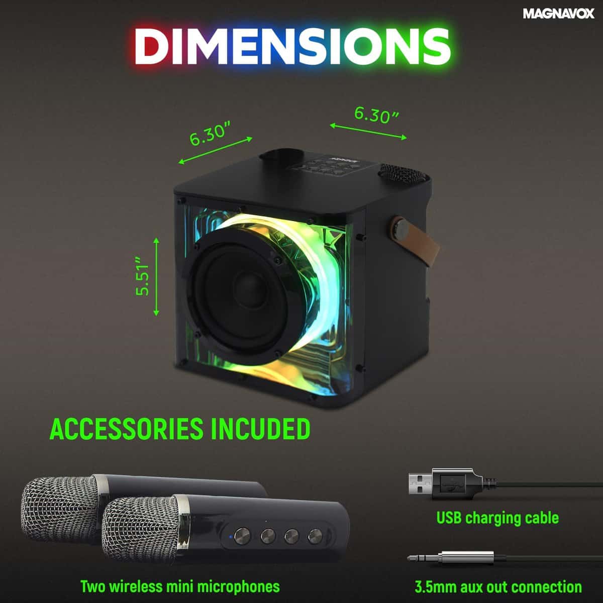 Sistema de Karaoke Portátil Magnavox MHT777 con 2 - Imagen 10