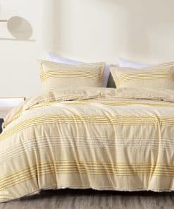 Juego de Funda Nórdica de Jacquard de Algodón con Clips de