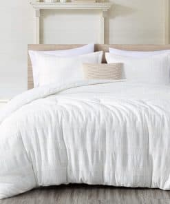 Juego de conforter de algodón Jacquard de 4 piezas Chezmoi