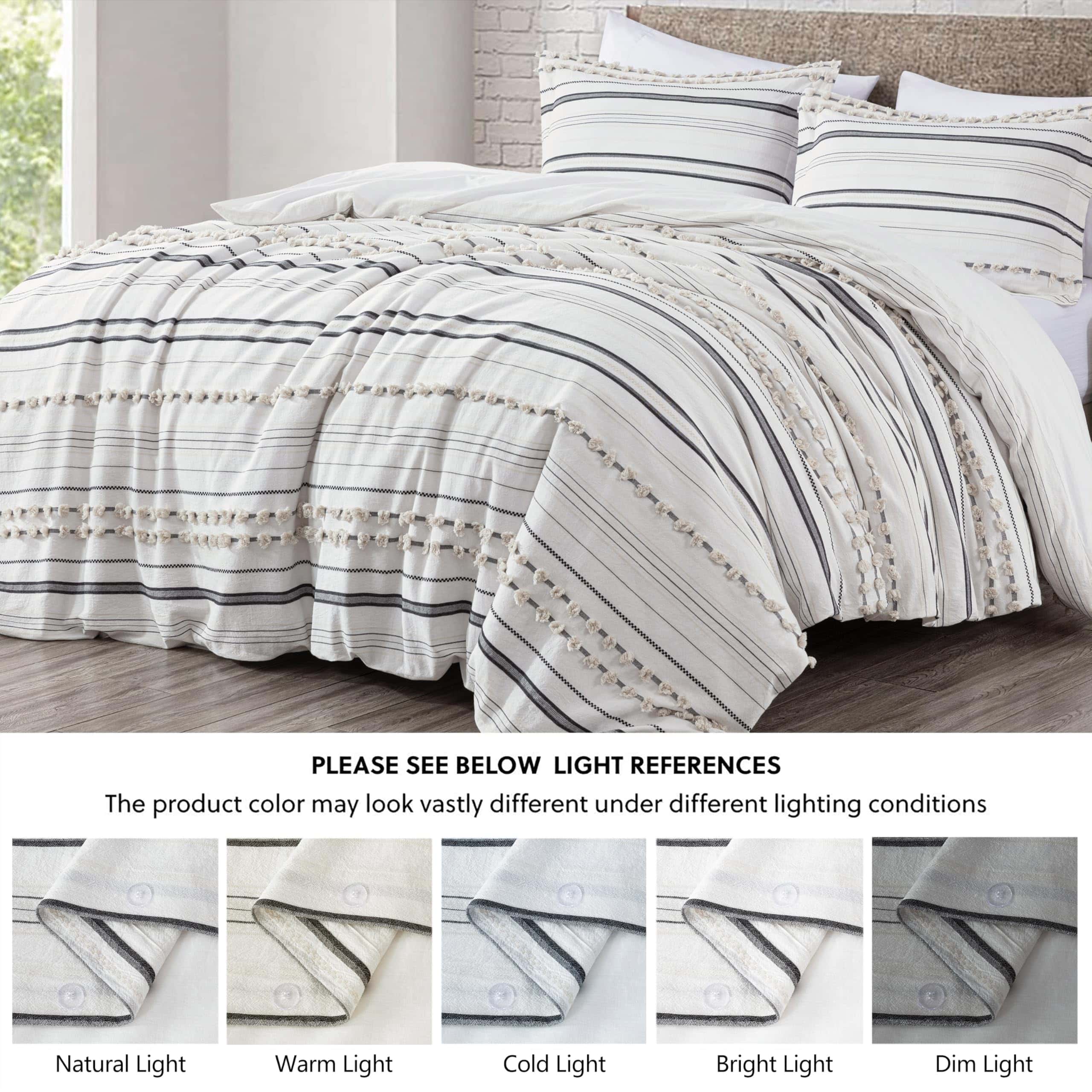 Set de Funda de Edredón de Jacquard de Clip de Algodón - Imagen 7