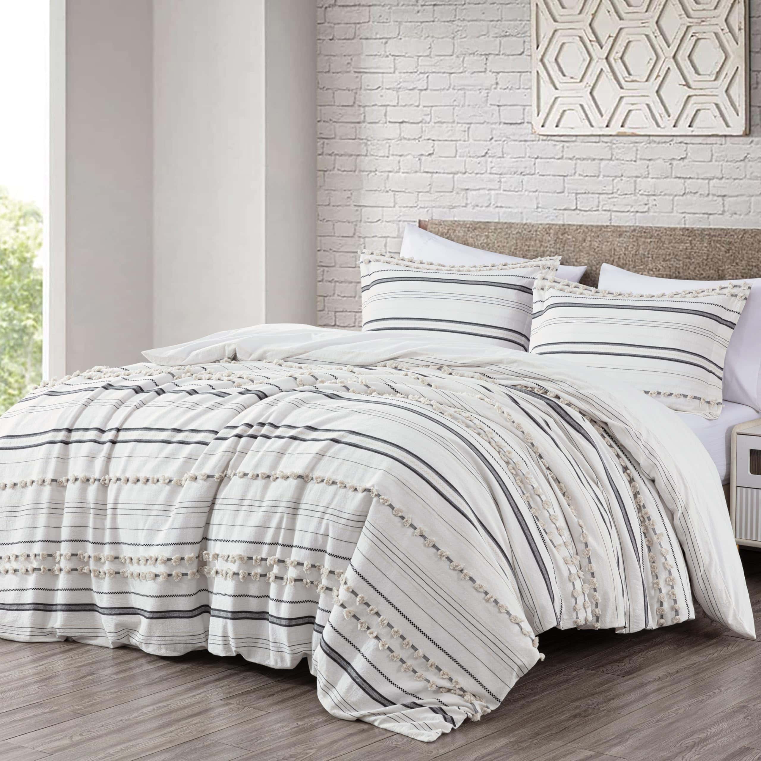 Set de Funda de Edredón de Jacquard de Clip de Algodón - Imagen 4