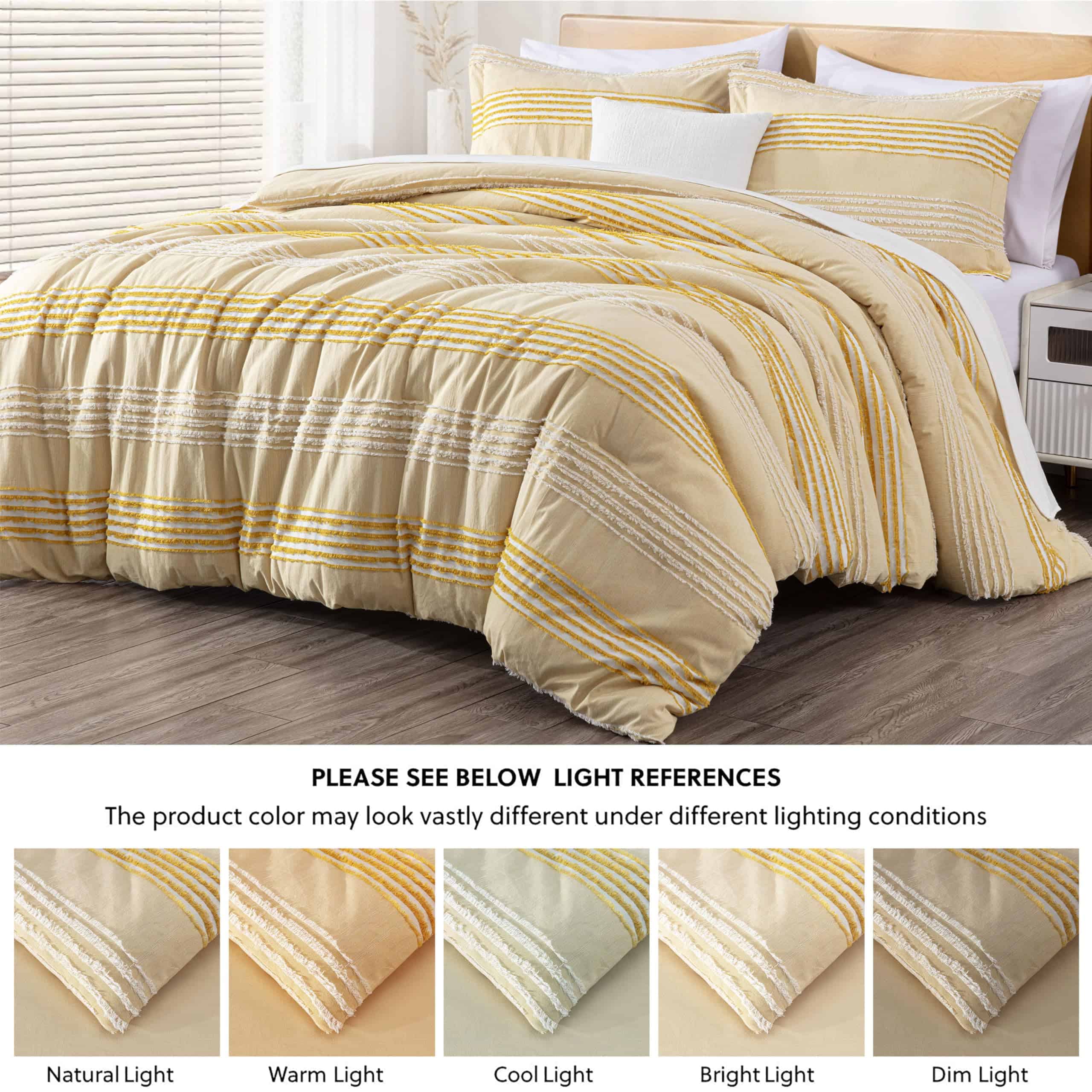 Juego de Edredón de Jacquard de Algodón de 4 Piezas Chezmoi - Imagen 6