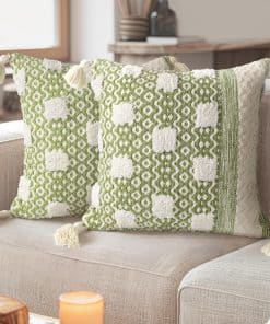 Fundas de Cojín Decorativas AELS Boho con Flecos a Rayas