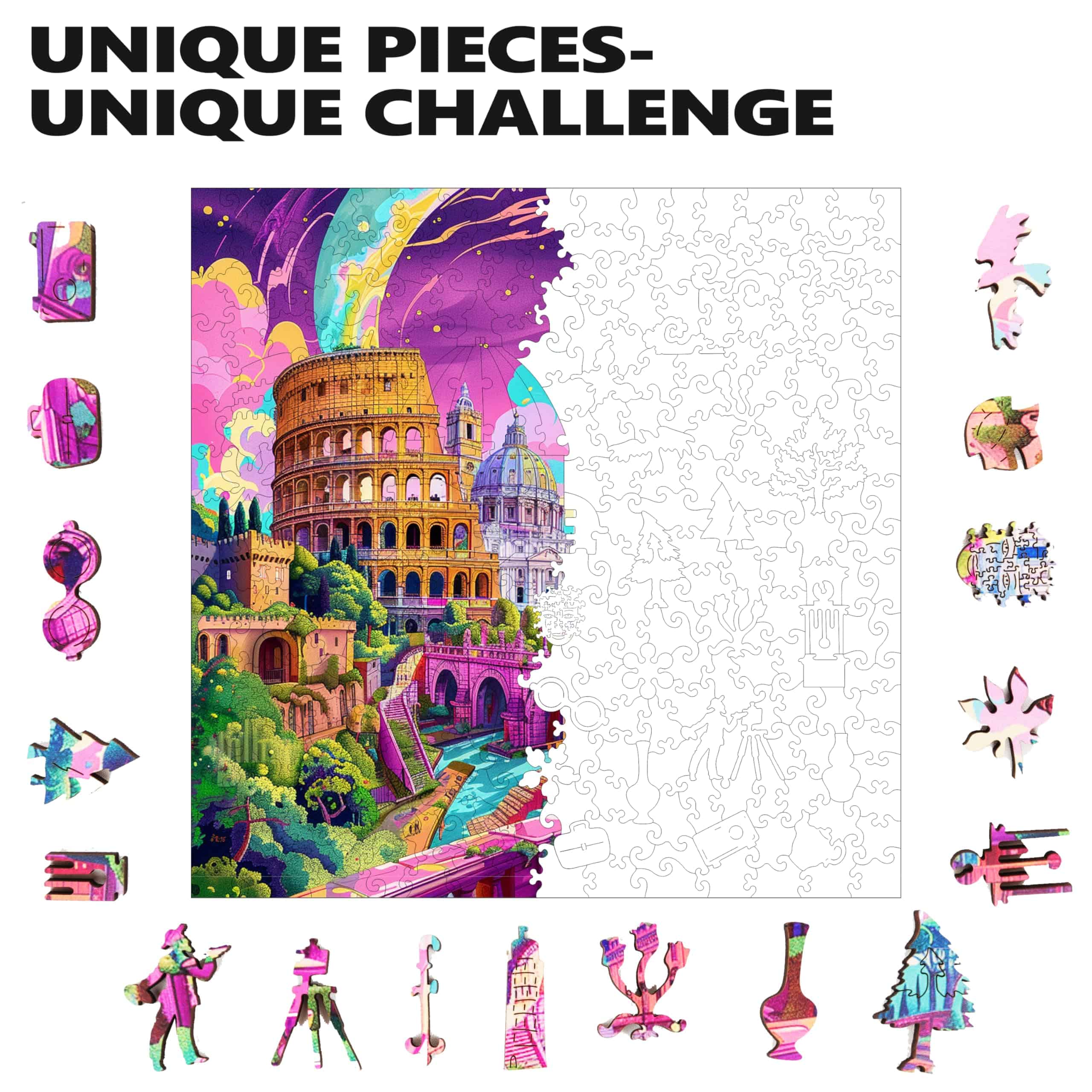 Rompecabezas de Madera Trippy Puzzle Co -a Romana) - Imagen 6