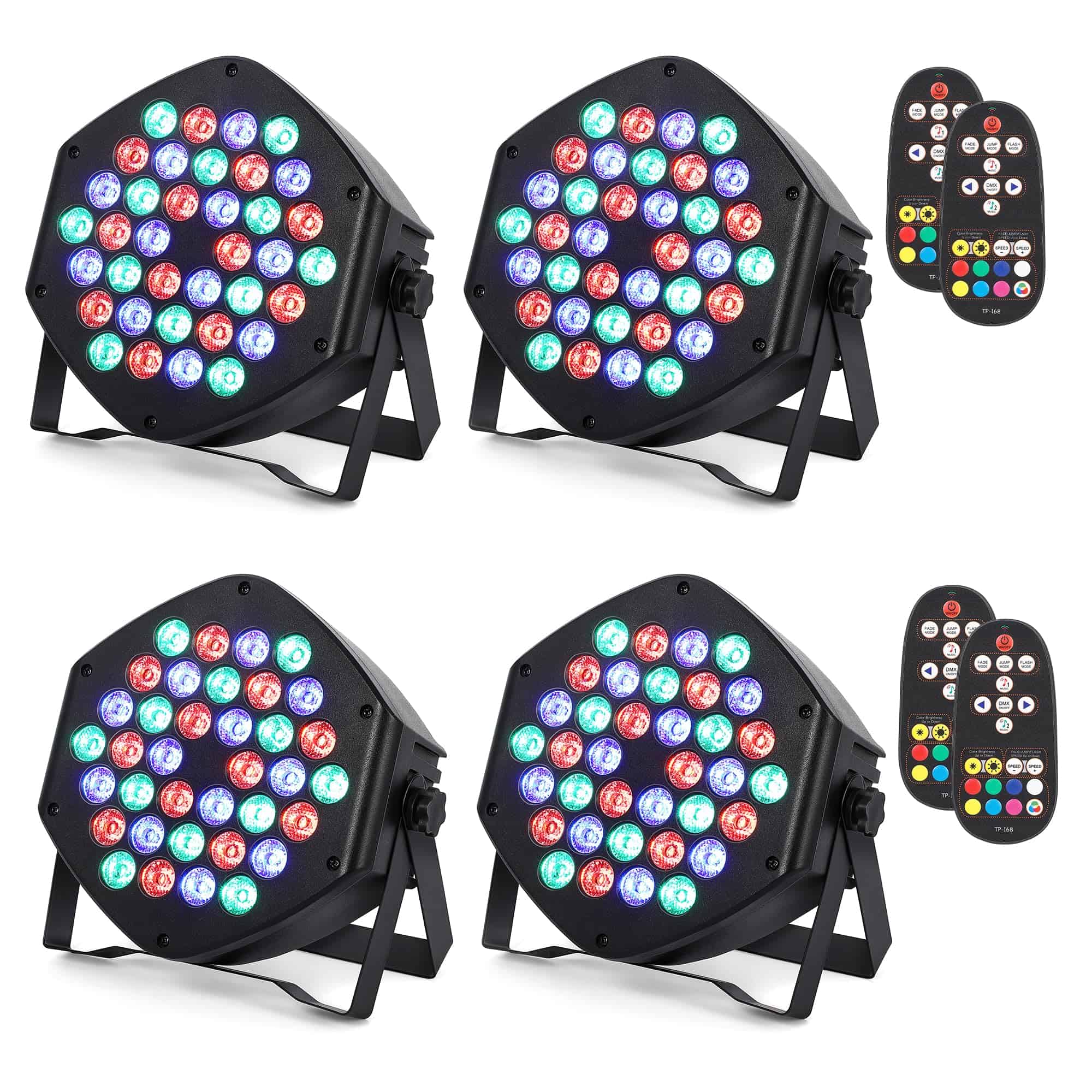 Luces de Par LUNSY Recargables 36 Luces RGB de Escenario,