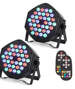 Luces Par Recargables LUNSY 36 RGB Luces de Escenario,