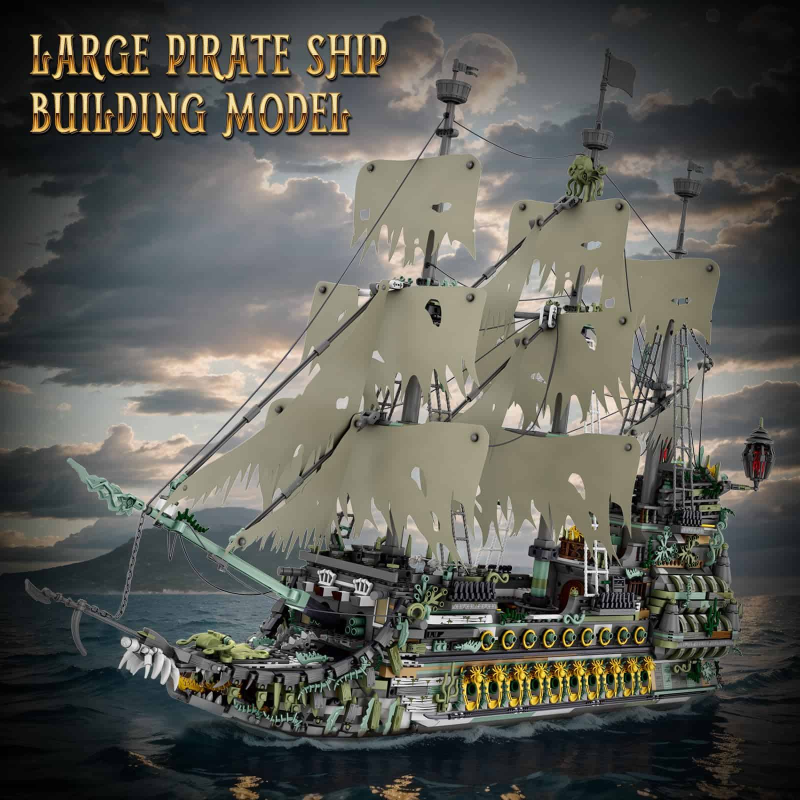 Set de Bloques de Construcción de Barco Pirata NUTCRACKER, - Imagen 5