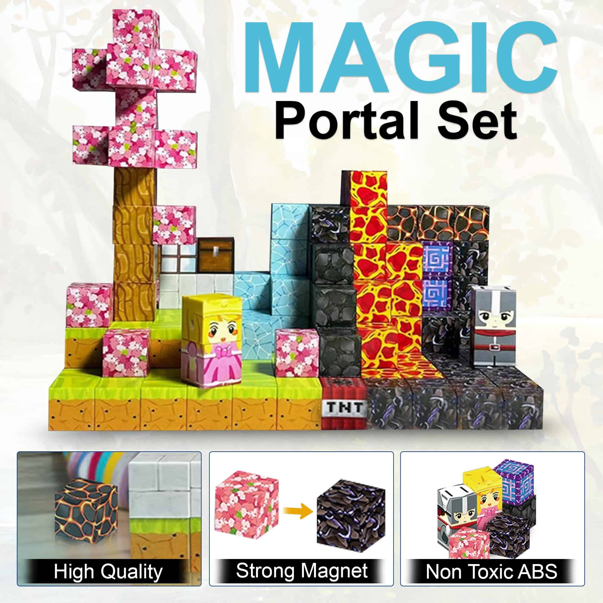 Bloques Magnéticos, Set de 150 PCS Magnet World Magic - Imagen 5