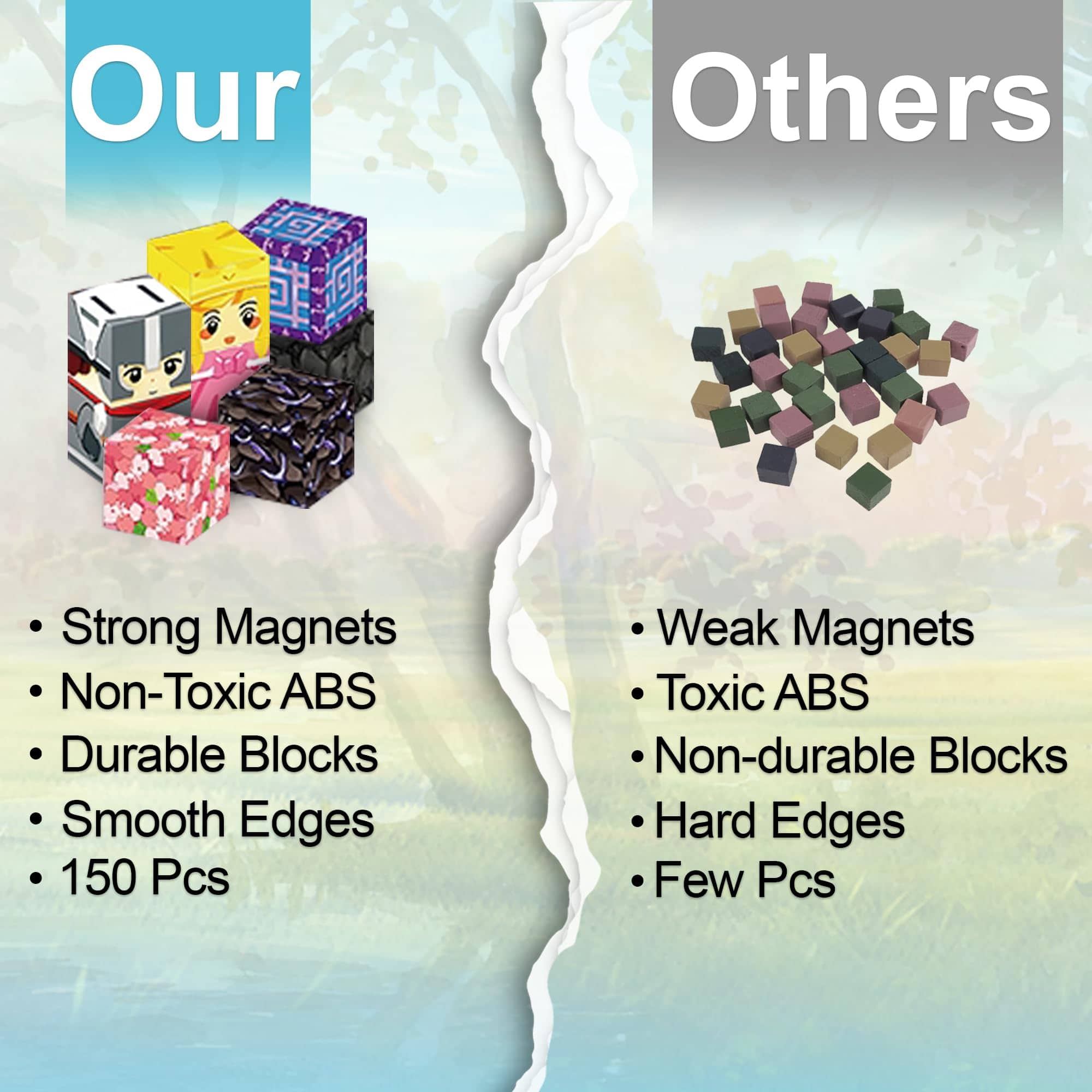 Bloques Magnéticos, Set de 150 PCS Magnet World Magic - Imagen 7