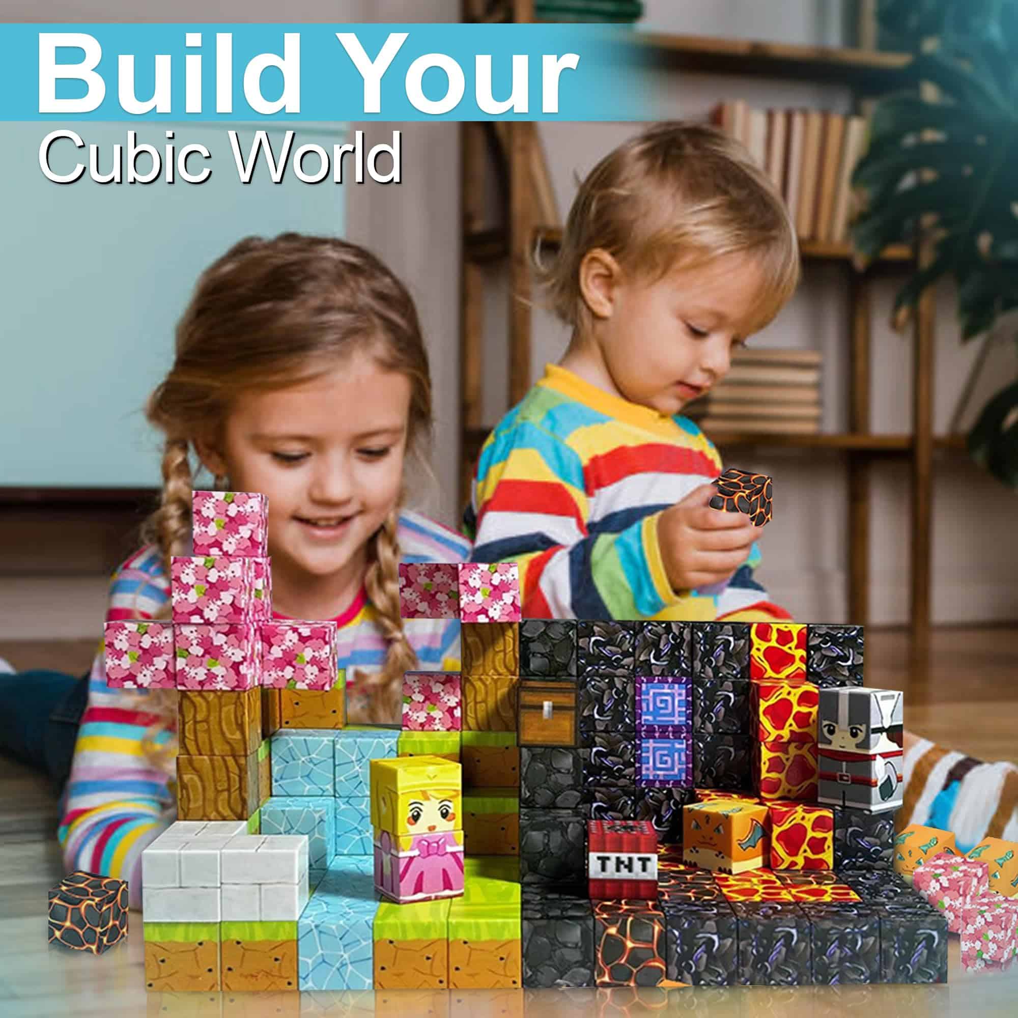 Bloques Magnéticos, Set de 150 PCS Magnet World Magic - Imagen 3