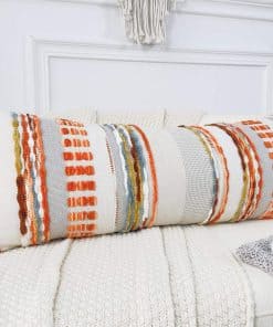 Almohada larga NUYECY de Chenille y Algodón para Cama,