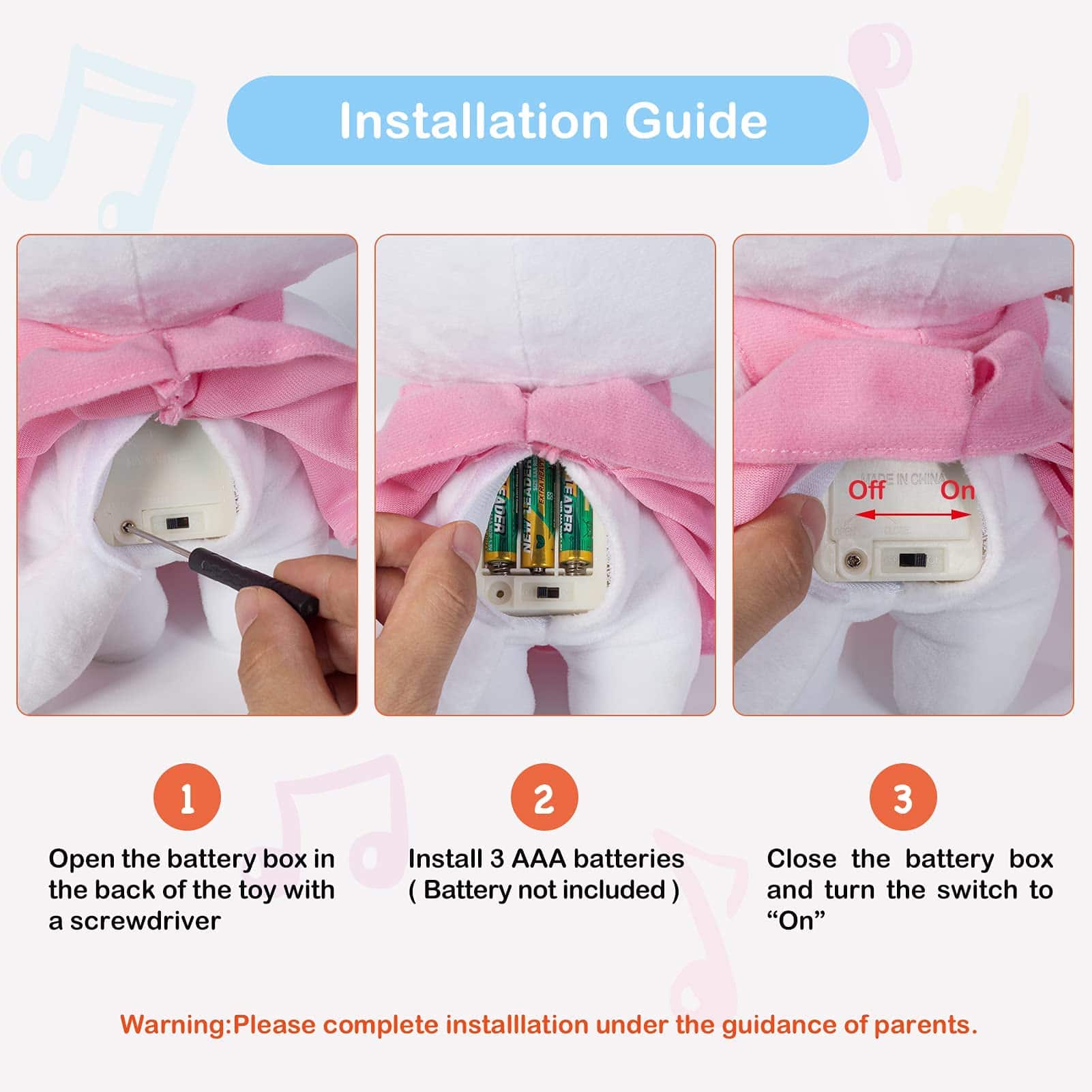 QYBB Talking Angela - Animal de Peluche Interactivo, - Imagen 5