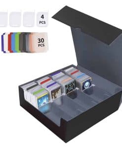 Caja de Almacenamiento de Cartas de -Negro y Gris