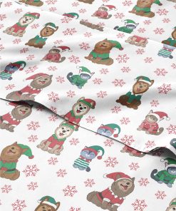 Juego de sábanas navideñas individual - 3 piezas de