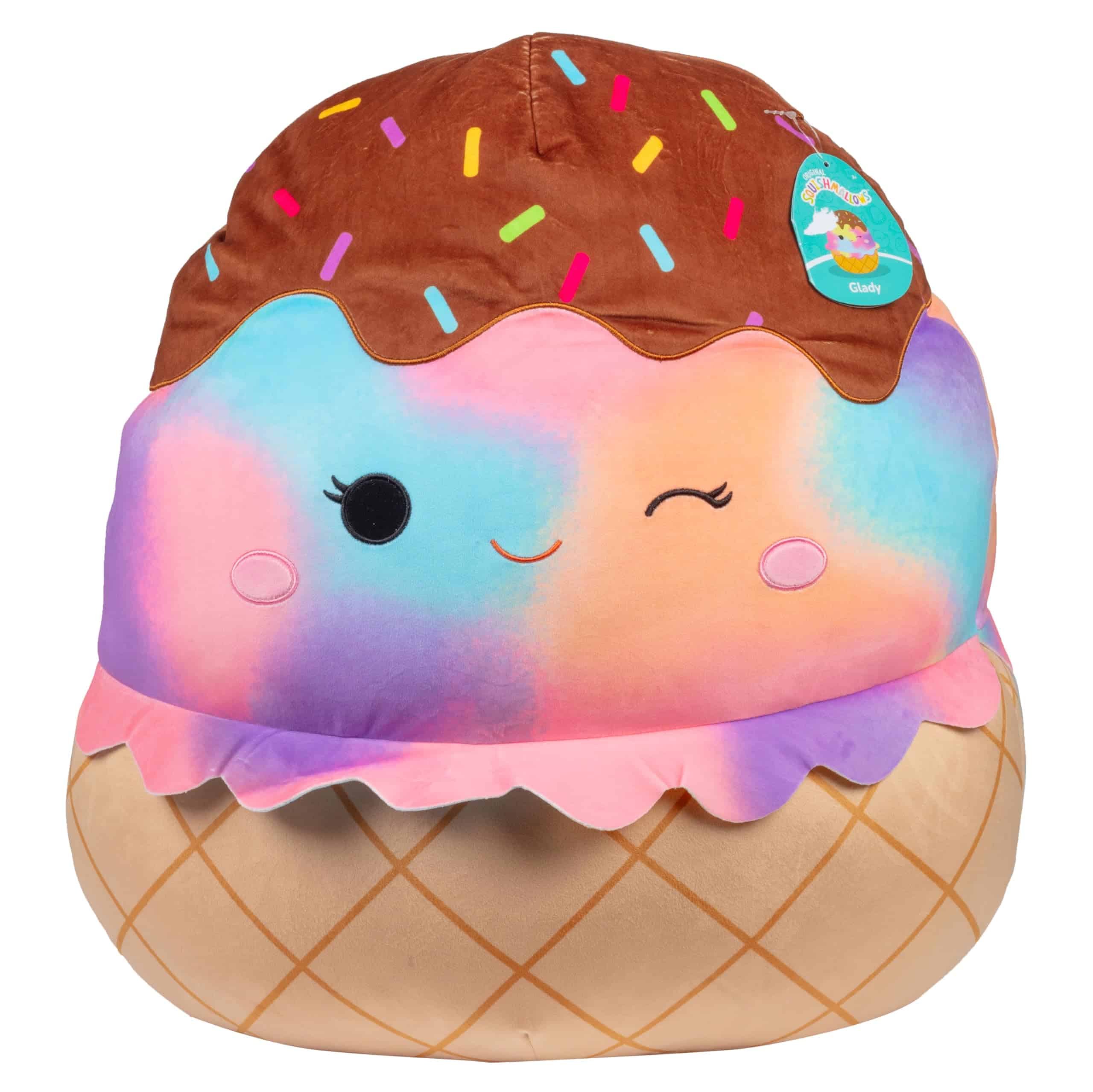 Squishmallows Original 20-Inch Jumbo Glady The Rainbow Ice