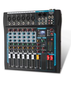 Mesa de Mezclas de Audio de 6 Canales para Streaming, Mesa