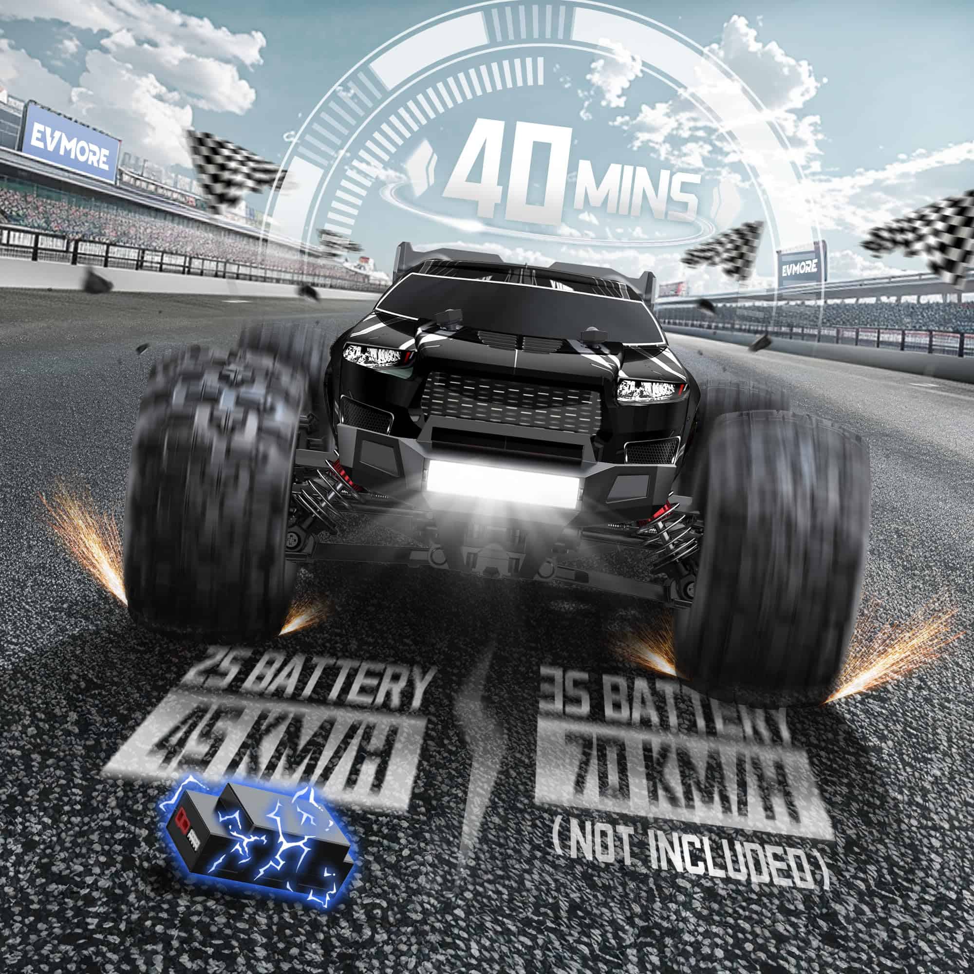 Carros RC Brushless 1/16 para Adultos y Niños, Velocidad - Imagen 4