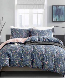 BUPIRD King Floral Duvet Cover 100% Algodón Suave 3 Piezas