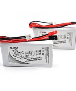 (Paquete de 2) Batería LiFePO4 de 6.6V 2200mAh 2S con