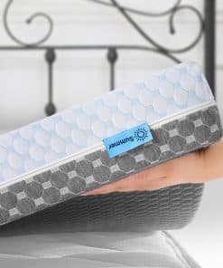 Topper de colchón de espuma viscoelástica de bambú con gel