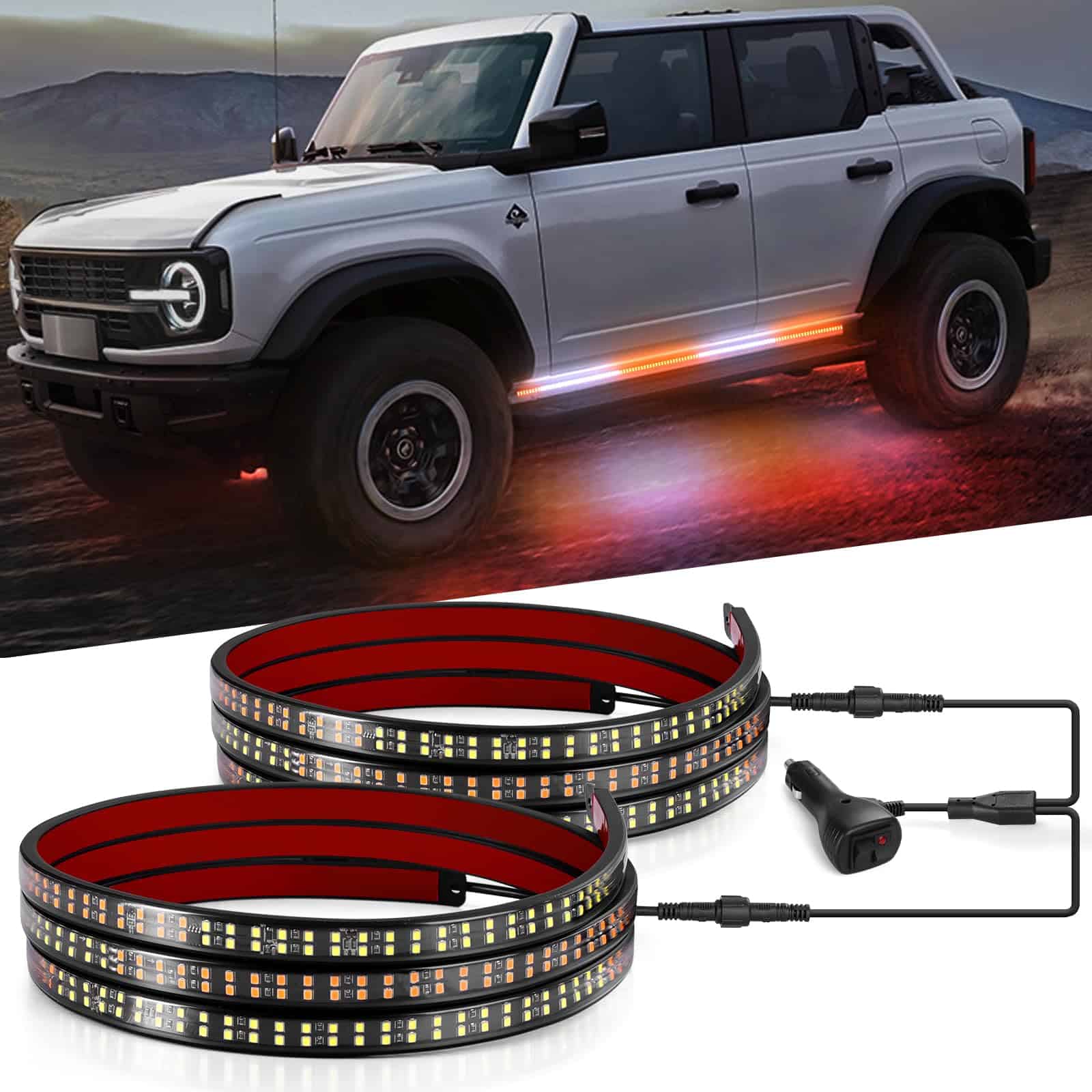 2PCS 70 Pulgadas Luces de Tabla de Correr, Tira de Luces