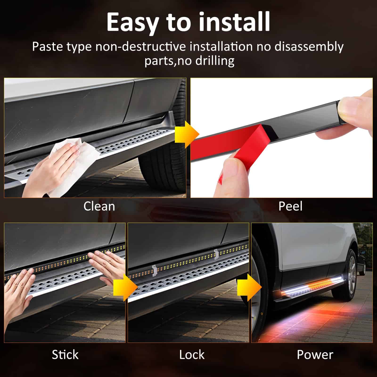 2PCS 70 Pulgadas Luces de Tabla de Correr, Tira de Luces - Imagen 7