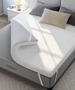 Colchoneta de colchón de 4 pulgadas para cama individual,