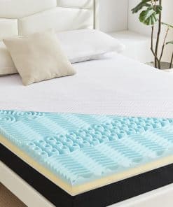 Topper de Colchón de Espuma de 7 Zonas de 3 Pulgadas,