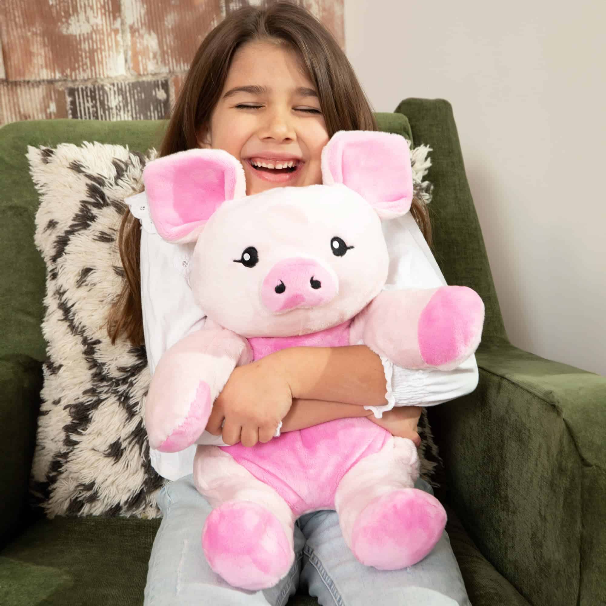HUGIMALS Harper The Pig 4.5 lb Heavy Cute Weighted Comfort - Imagen 3