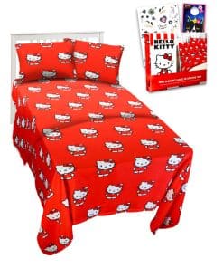 Juego de Sábanas de Hello Kitty para Cama de Niña - Incluye