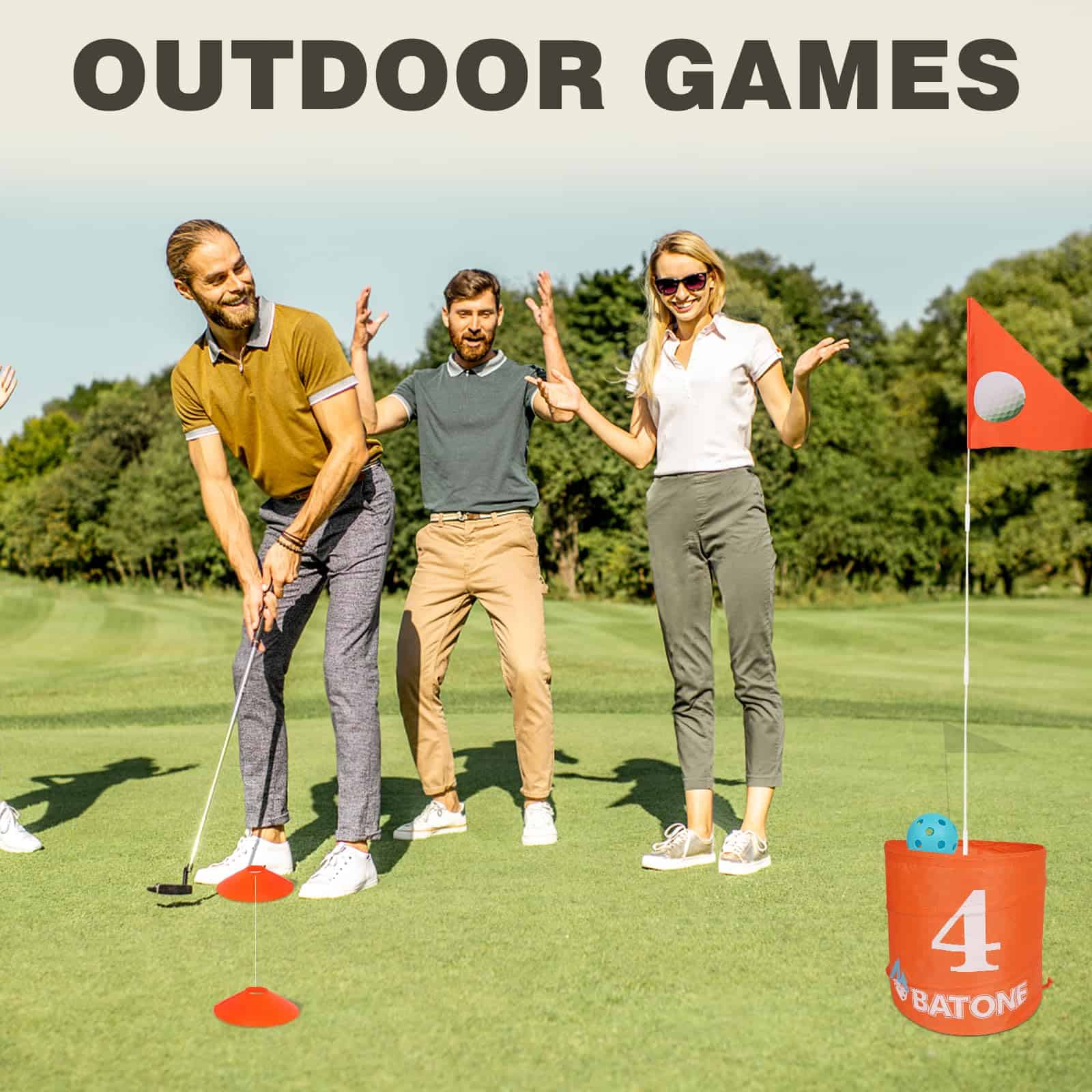 Juego de Cubo de Golf para Niños y Adultos - 3 Hoyos - Imagen 6