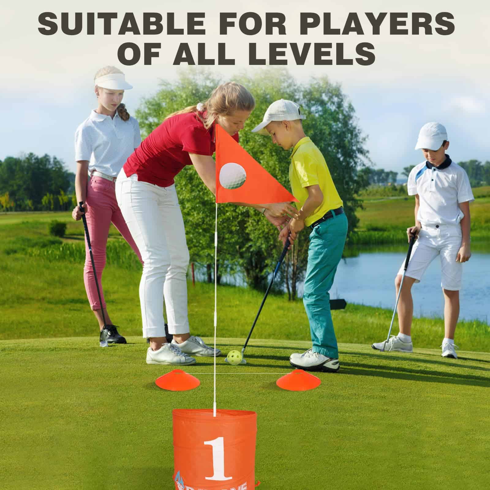 Juego de Cubo de Golf para Niños y Adultos - 3 Hoyos - Imagen 4