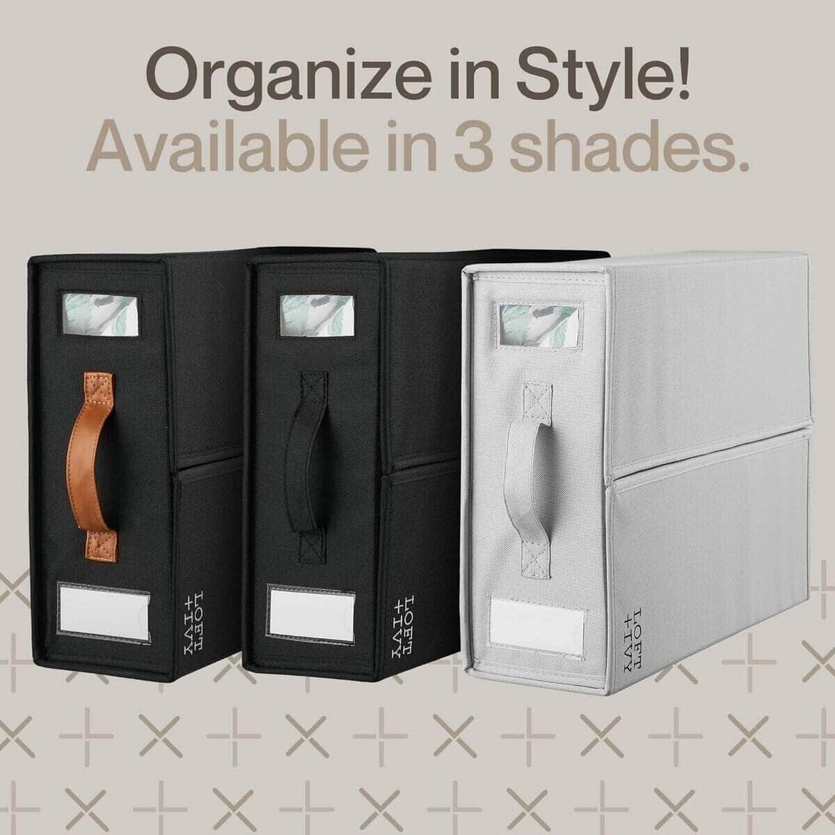 LOFT + IVY Caja de Almacenamiento de Sábanas - Se Adapta a - Imagen 5