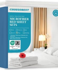 Juego de sábanas de lujo de microfibra -Azul Clásico