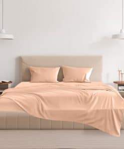 Juego de Sábanas de Lujo de Microfibra Easy -Peach Fuzz