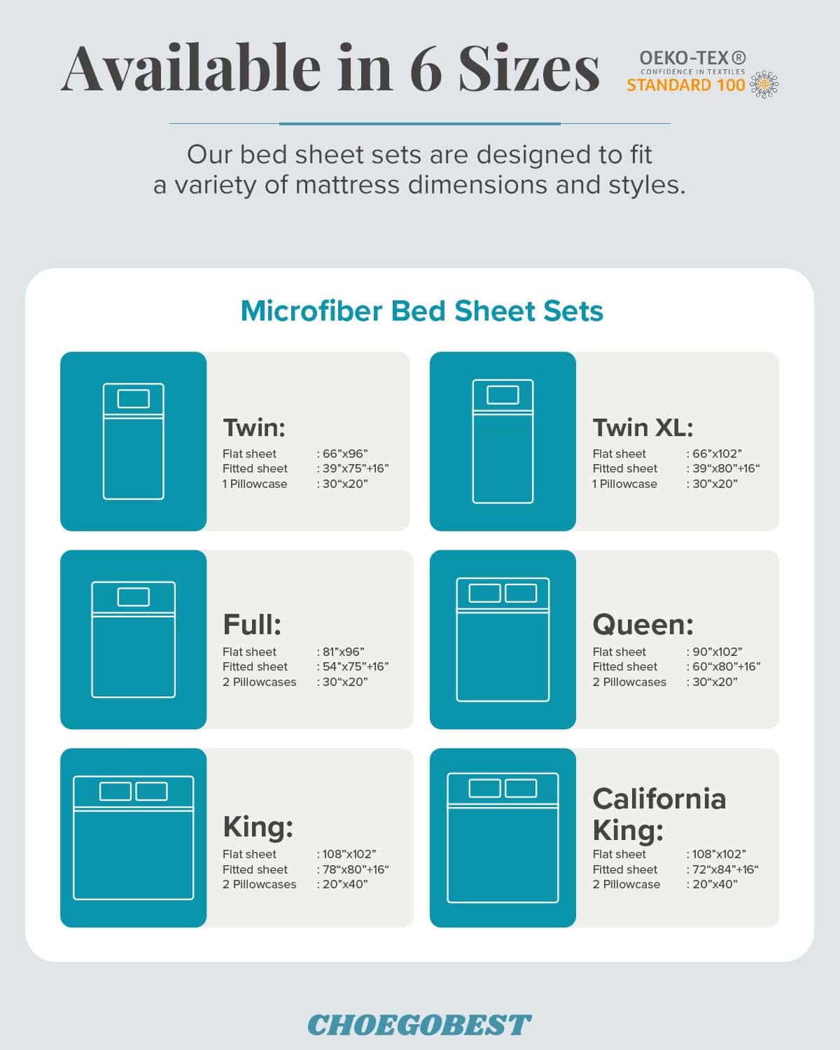 Set de sábanas de lujo de microfibra extra suave y - Imagen 8