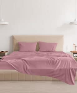 Juego de sábanas de lujo de microfibra extra -Albaricoque Al