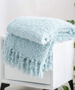 Manta de punto de invierno CloudDwelling suave -Azul Sueño