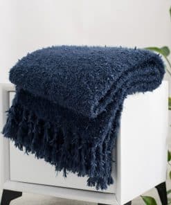 Manta de Punto de Invierno CloudDwelling -Azul Marino