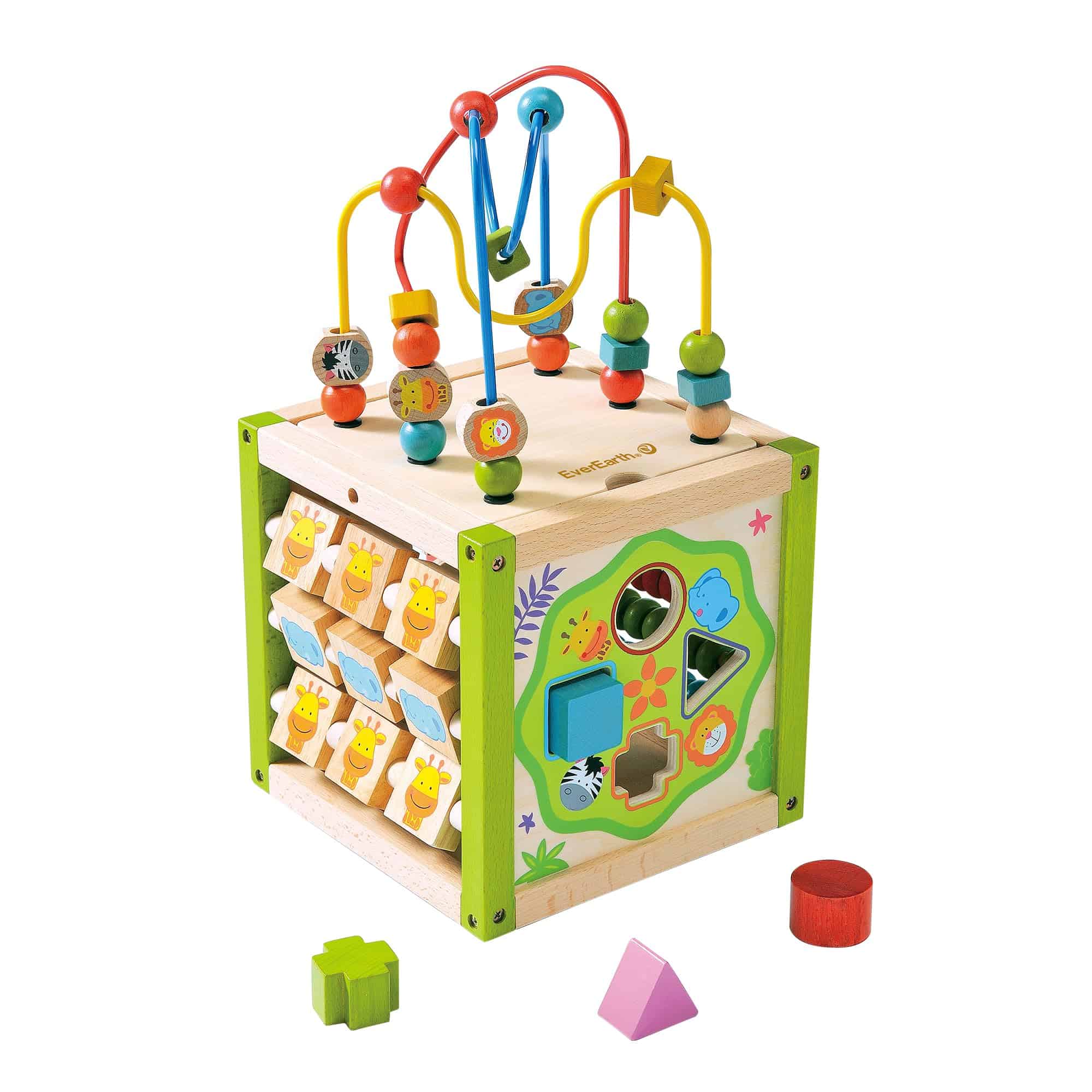 Cubo de Actividades de Madera EverEarth, Centro de